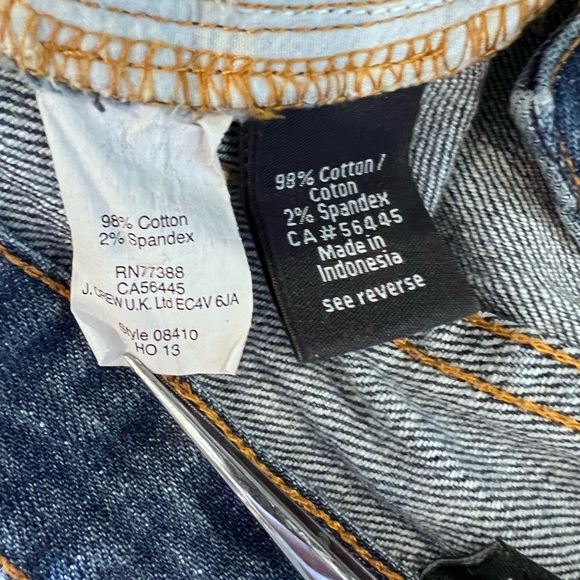 J. Crew Stretch Distressed Toothpick Jeans Sz 27 - Picture 6 of 10